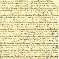 Handwritten 2 page letter from Lawrence Bruner to Marcia Bruner, "I have been staying at headquarters for the past week, so have nothing special to write about this time..."