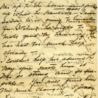 Handwritten 2 page letter from Alice to Marcia Bruner, "Well I guess Grant has made up his mind to go to Lincoln…"