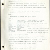 Frank H. Shoemaker typescript, 46 pages, detailing bird sightings, field trips, photography, and associated activities in Omaha, Nebraska.