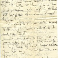 Handwritten 10 page letter from Amy Bruner to Lawrence Bruner, "You see by the heading that I am at Wisner…"