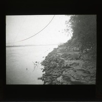 Original caption: First l.s. exposed near Mo. R., level north of Weeping Water valley. Looking South. Film XVII-3. N.A.B. 10-12-11 1911. Cass County. (121111-00241)