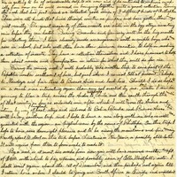 Handwritten 2 page letter from Lawrence Bruner to Marcia Bruner, "Your letter that was written Sept. 12th came day before yeserday after doing by way of France."