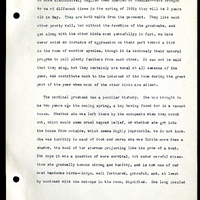 Frank H. Shoemaker typescript narrative, 29 pages,  on the bird room in Omaha home, with details on bird and insects.