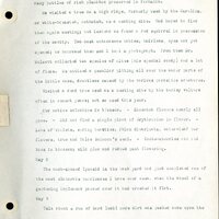 Frank H. Shoemaker typescript, 46 pages, detailing bird sightings, field trips, photography, and associated activities in Omaha, Nebraska.