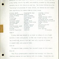 Frank H. Shoemaker typescript, 46 pages, detailing bird sightings, field trips, photography, and associated activities in Omaha, Nebraska.