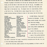 Elizabeth Van Sant transcribed letters