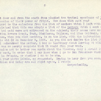 Typewritten letter, 2 pages, from Frank H. Shoemaker to Robert H. Wolcott, "Your letter of January 12-18 was duly received, and I hope the run of hard luck of which it told has turned down another street."
