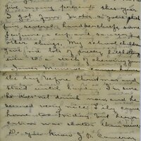 Handwritten 8 page letter from Amy Bruner to Lawrence Bruner, "When you get this letter you will be almost…"