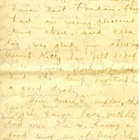Handwritten 18 page letter from Amy Bruner to Lawrence Bruner, "Did you think I was never going to write…"
