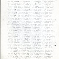 Frank H. Shoemaker typescript, 20 pages, detailing bird sightings, field trips, photography, and associated activities in Omaha, Nebraska.