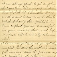 Handwritten 9 page letter from Marcia Bruner to Lawrence Bruner, "An unusual thing received last week…"