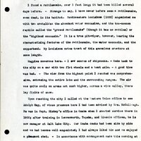 Frank H. Shoemaker typescript, 19 pages, noted on front page as "Have selected from my pocket day-dooks items pertaining to my leisure activities while on trips as private secretary to General Auditor of U.P.-S.P. and affiliates."