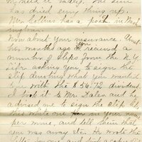 Handwritten 8 page letter from Marcia Bruner to Lawrence Bruner, "Well, I did not write to you last…"