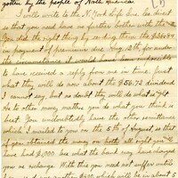 Handwritten 10 page letter from Lawrence Bruner to Marcia Bruner, "Since I am way off here 'measly 100 miles from nowhere'..."