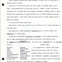 Frank H. Shoemaker typescript, 11 pages, notes and bird lists from field trip at Havelock, Nebraska, and areas surrounding Lincoln, Nebraska