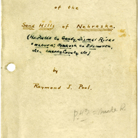 Raymond J. Pool Field Notes and Records