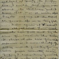 Handwritten 8 page letter from Amy Bruner to Lawrence Bruner, "When you get this letter you will be almost…"