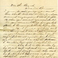 Handwritten 6 page letter from Engelman to Marcia Bruner, "I remember well you saying you were not there when the will…"