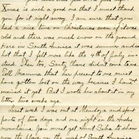 Handwritten 2 page letter from Lawrence Bruner to Helen Bruner, "Your letter that you wrote just before Xmas is such a good one that…"