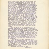 Typewritten letter, 2 pages, from unknown (likely Frank H. Shoemaker) to I.S. I.S. [Isador] Trostler, "Your prescription joggled me out of my leathery, and though I modestly decline to take the pen and ink, I shall take the paper and go ahead anyhow."