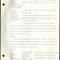 Frank H. Shoemaker typescript, 46 pages, detailing bird sightings, field trips, photography, and associated activities in Omaha, Nebraska.