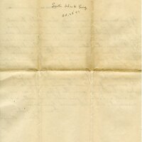 Handwritten 4 page letter from Ida M. King to Lawrence Bruner, "For a long time I have been saying I would write you…"