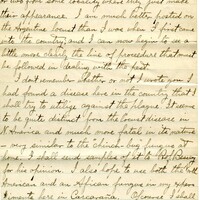 Handwritten 6 page letter from Lawrence Bruner to Helen, "I believe that I will write this letter to you because the last wasto Psyche or Mamma..."