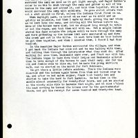 Frank H. Shoemaker typescript, 4 pages, on trip as photographer with  Addison E. Sheldon, along with notes from Captain Luthor North's travel diary.