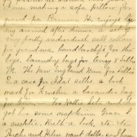 Handwritten 9 page letter from Marcia Bruner to Lawrence Bruner, "An unusual thing received last week…"