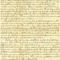 Handwritten 2 page letter from Lawrence Bruner to Marcia Bruner, "I will at last begin a letter home tonight although…"