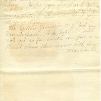 Handwritten 3 page letter from Marcia Bruner to Lawrence Bruner, "There is nothing new to write about today…"