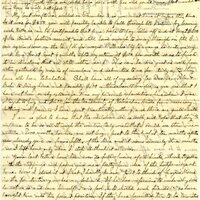 Handwritten 2 page letter from Lawrence Bruner to Marcia Bruner, "Well I am back again at Caracana, after 10 days…"