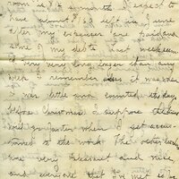 Handwritten 10 page letter from Amy Bruner to Lawrence Bruner, "You see by the heading that I am at Wisner…"