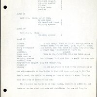 Frank H. Shoemaker typescript, 11 pages, on birds living in bird room in Omaha home with a list of birds in general Omaha region.