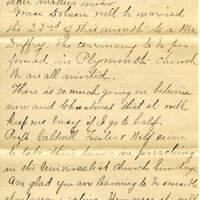 Handwritten 9 page letter from Marcia Bruner to Lawrence Bruner, "An unusual thing received last week…"