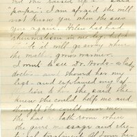 Handwritten 7 page letter from Marcia Bruner to Lawrence Bruner, "I suppose it is about time I should write to you although I feel as if it might..."