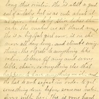 Handwritten 8 page letter from Marcia Bruner to Lawrence Bruner, "This last week has been full of events…"