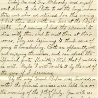 Handwritten 6 page letter from Lawrence Bruner to Marcia Bruner, "I received your letter dated June 9th, but mailed on the 7th yesterday."