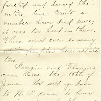 Handwritten 8 page letter from Ella Bruner to Lawrence Bruner, "I have been wanting to write to you for a long time…"