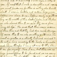 Handwritten 10 page letter from Lawrence Bruner to Marcia Bruner, "Since I am way off here 'measly 100 miles from nowhere'..."
