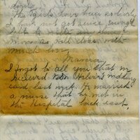 Handwritten 8 page letter from Marcia Bruner to Lawrence Bruner, "I will try to write today with the children…"