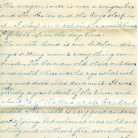 Handwritten 10 page letter from Lillie C. Bruner to Lawrence Bruner, "We read several of your letters sent from home…"