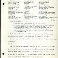 Frank H. Shoemaker typescript, 8 pages, detailing bird sightings, field trips, photography, and associated activities in Omaha, Nebraska.