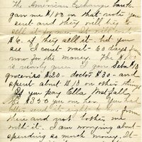 Handwritten 4 page letter from Marcia Bruner to Lawrence Bruner, "Today is a little cooler…"