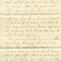 Handwritten 2 page letter from Marcia Bruner to Lawrence Bruner, "Everything is the same as it was where you left."