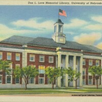 Postcard view, north facade.