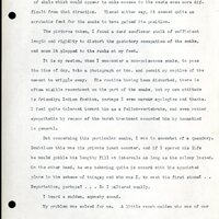 Frank H. Shoemaker, typescript, 3 pages, on snake hunting in Cliff Swallow nests, with an accompanying note and photo.