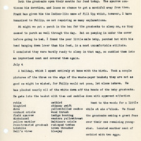 Elizabeth Van Sant transcribed letters