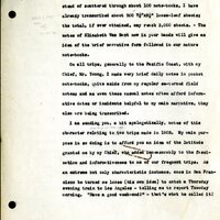 Frank H. Shoemaker typescript, 12 pages, on collecting trips along the west coast and in Omaha and Lincoln, Nebraska,  in Califorina, Idaho, Oregon,  and Arizona.