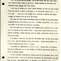 Frank H. Shoemaker typescript, 28 pages, titled "At Fort Riley, Kansas" on activities at Fort Riley between Oct. 12-29, 1903.